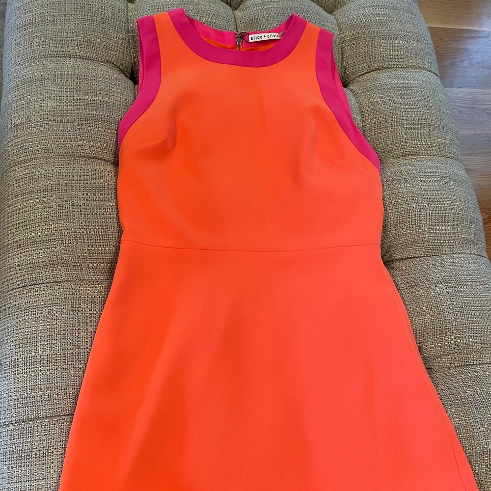 Alice and Olivia NWT shift color-block dress